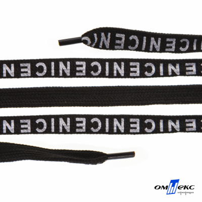 Шнурки #107-06, плоские 130 см, "СENICE" , цв.чёрный - купить в Димитровграде. Цена: 23.03 руб.