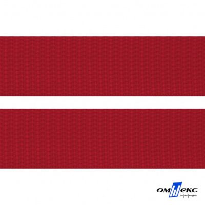 Красный - цв.171- Текстильная лента-стропа 550 гр/м2 ,100% пэ шир.50 мм (боб.50+/-1 м) - купить в Димитровграде. Цена: 797.67 руб.
