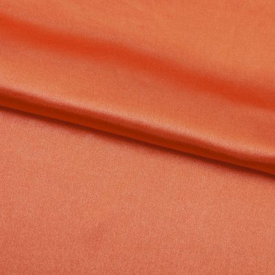 Поли креп-сатин 18-1445, 120 гр/м2, шир.150см, цвет оранжевый - купить в Димитровграде. Цена 155.57 руб.