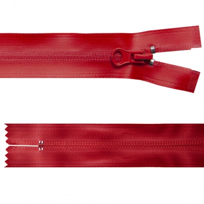 Молния водонепроницаемая PVC Т-7, 20 см, неразъемная, цвет (820)-красный - купить в Димитровграде. Цена: 21.56 руб.