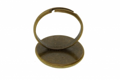 Заготовка для рукоделия металлическая фигурная для кольца 15мм - купить в Димитровграде. Цена: 7.44 руб.