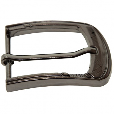 Пряжка металлическая для мужского ремня SC035#3 (шир.ремня 40 мм), цв.-тем.никель - купить в Димитровграде. Цена: 43.93 руб.