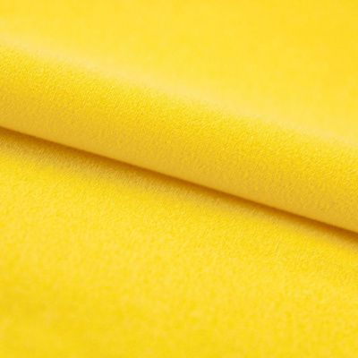 Креп стрейч Амузен 12-0752, 85 гр/м2, шир.150см, цвет жёлтый - купить в Димитровграде. Цена 194.07 руб.
