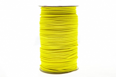 0370-1301-Шнур эластичный 3 мм, (уп.100+/-1м), цв.110 - желтый - купить в Димитровграде. Цена: 459.62 руб.