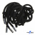 Шнурки #107-05, круглые 130 см, декор.наконечник, цв.чёрный - купить в Димитровграде. Цена: 22.56 руб.