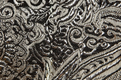 Ткань костюмная жаккард №11, 140 гр/м2, шир.150см, цвет тем.серебро - купить в Димитровграде. Цена 383.29 руб.