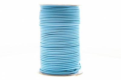 0370-1301-Шнур эластичный 3 мм, (уп.100+/-1м), цв.168 - голубой - купить в Димитровграде. Цена: 459.62 руб.