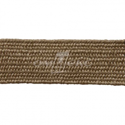 Тесьма отделочная полипропиленовая плетеная эластичная #2, шир. 40мм, цв.- соломенный - купить в Димитровграде. Цена: 50.99 руб.