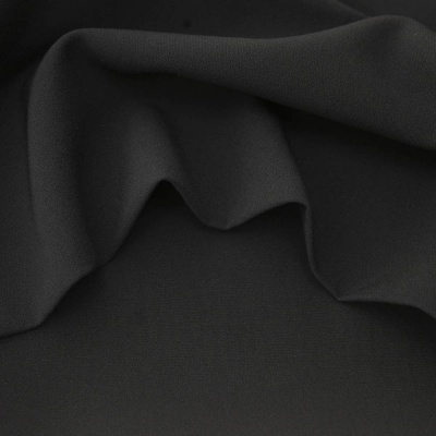 Костюмная ткань "Элис", 220 гр/м2, шир.150 см, цвет чёрный - купить в Димитровграде. Цена 308 руб.