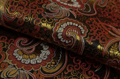 Ткань костюмная жаккард, 135 гр/м2, шир.150см, цвет бордо№6 - купить в Димитровграде. Цена 441.95 руб.