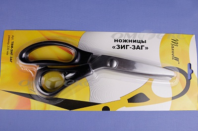 Ножницы ЗИГ-ЗАГ "MAXWELL" 230 мм - купить в Димитровграде. Цена: 1 041.25 руб.