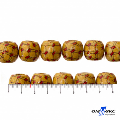 0189-Бусины деревянные "ОмТекс", 17 мм, упак.50+/-3шт - купить в Димитровграде. Цена: 83.66 руб.