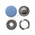 Кнопка рубашечная (закрытая) 9,5мм - эмаль, цв.182 - св.голубой - купить в Димитровграде. Цена: 5.74 руб.