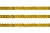 Пайетки "ОмТекс" на нитях, SILVER SHINING, 6 мм F / упак.91+/-1м, цв. 48 - золото - купить в Димитровграде. Цена: 356.19 руб.