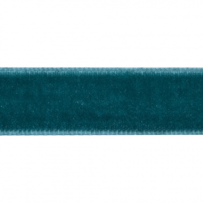 Лента бархатная нейлон, шир.12 мм, (упак. 45,7м), цв.65-изумруд - купить в Димитровграде. Цена: 392 руб.