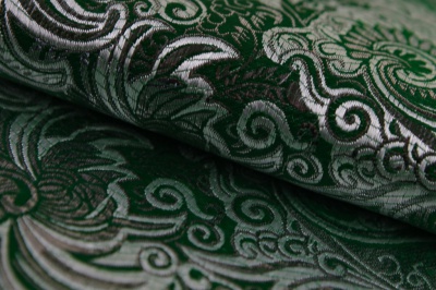 Ткань костюмная жаккард, 135 гр/м2, шир.150см, цвет зелёный№4 - купить в Димитровграде. Цена 441.94 руб.