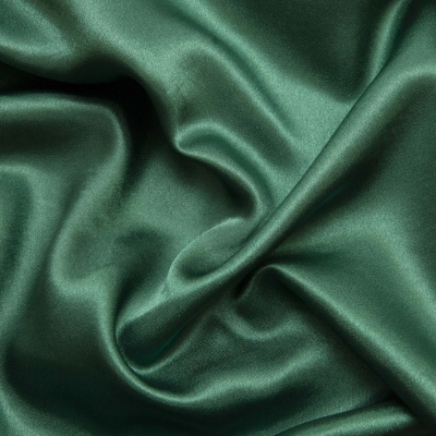 Поли креп-сатин 19-5420, 125 (+/-5) гр/м2, шир.150см, цвет зелёный - купить в Димитровграде. Цена 157.15 руб.