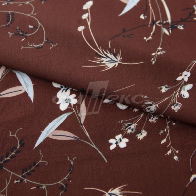 Плательная ткань "Фламенко" 2.2, 80 гр/м2, шир.150 см, принт растительный - купить в Димитровграде. Цена 239.03 руб.