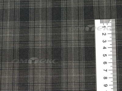 Ткань костюмная клетка 25235 2004, 185 гр/м2, шир.150см, цвет серый/бел - купить в Димитровграде. Цена 