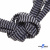 Шнурки #107-07, плоские 130 см, двухцветные цв.серый/чёрный - купить в Димитровграде. Цена: 23.03 руб.